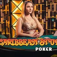 Official Live Dealer logo: Caribbean Stud Poker by Evolution at PSK