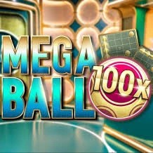 Mega Ball 100x game by Evolution – logo hosted on PSK