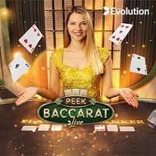 Peek Baccarat casino game by Evolution – featured logo at PSK