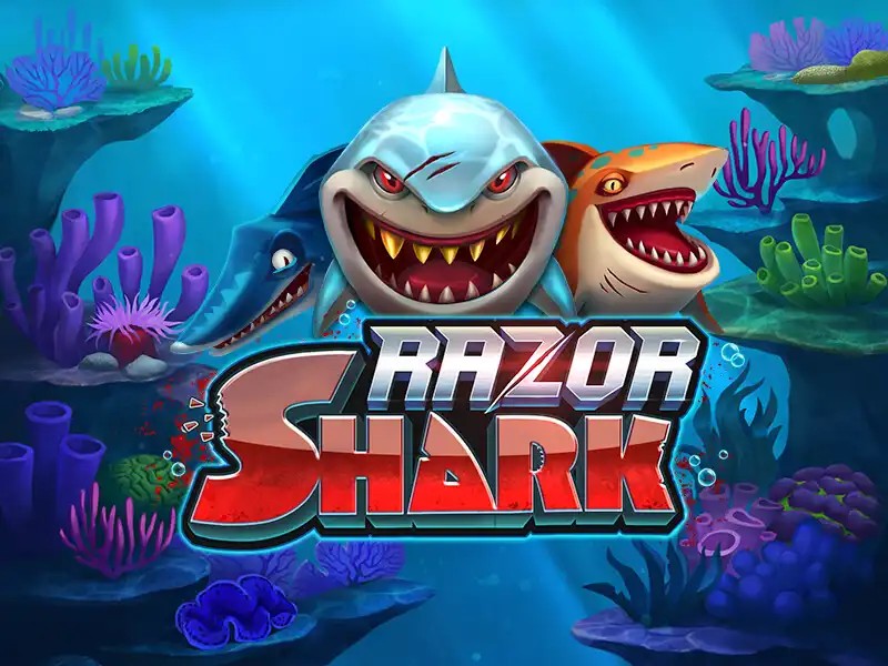 Razor Shark slot logo by Push Gaming at PSK