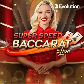 Super Speed Baccarat slot icon by Evolution, available at PSK